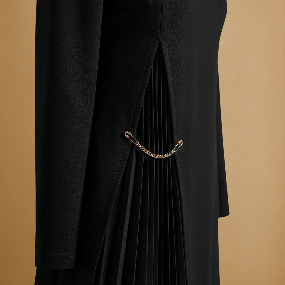 Sophie | Long Sleeve Pleated Dress